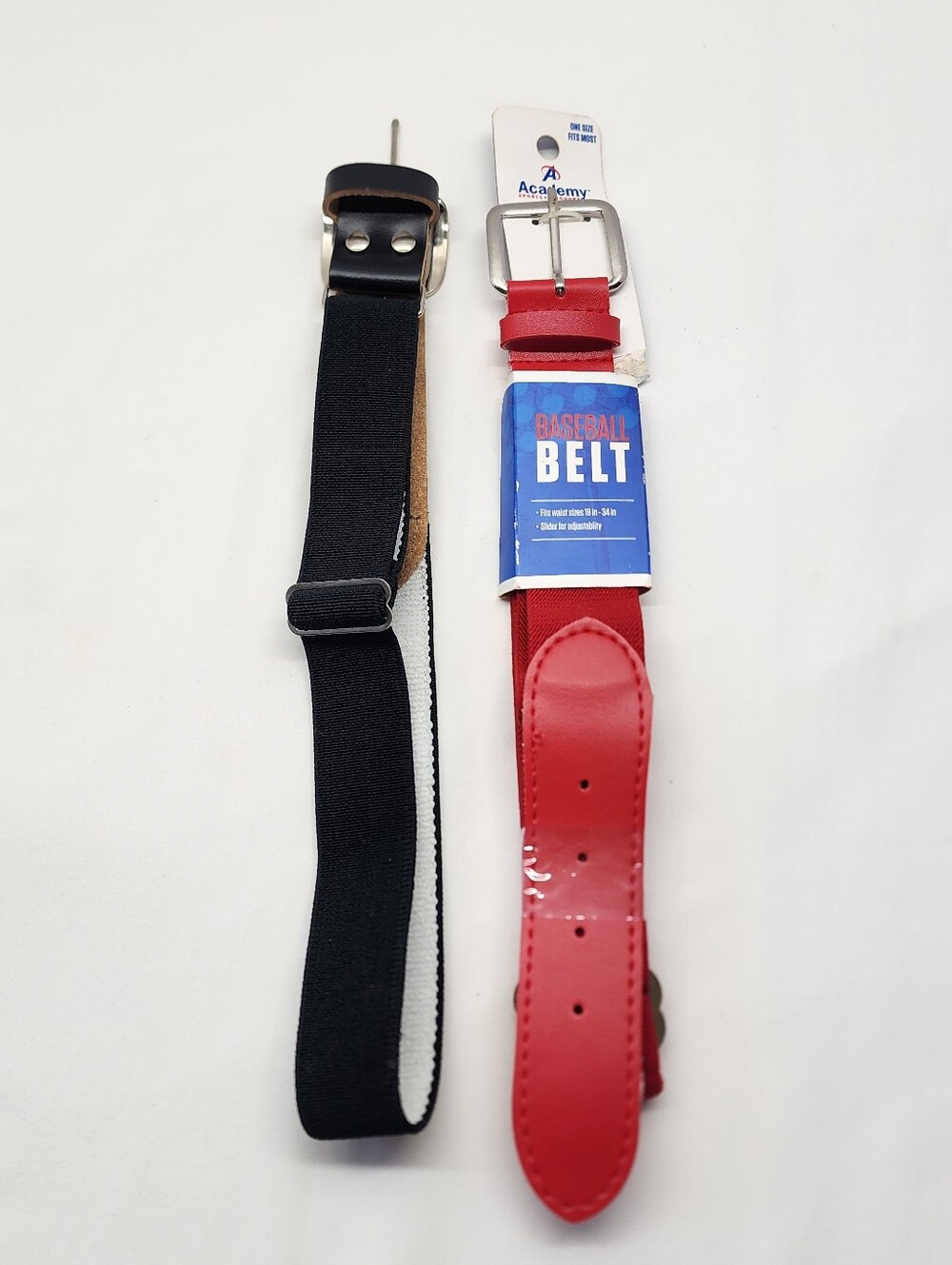 2pc Wilson & Academy Sports adjustable elastic baseball belts